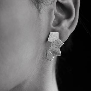 Aretes Abanicos Midi plata