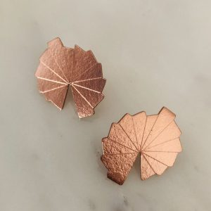 Aretes Planetario oro rosa