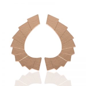 Aretes Curva en oro rosa