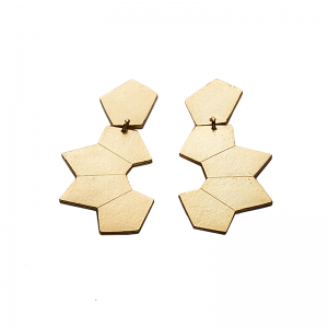 Aretes Abanico Maxi oro