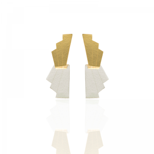 Aretes Zuan plata y oro
