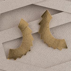 Aretes Curva en oro