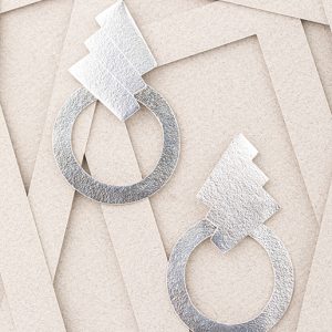 Aretes Escala Maxi plata