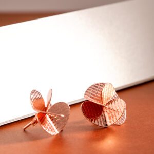 Aretes Hélice en oro rosa