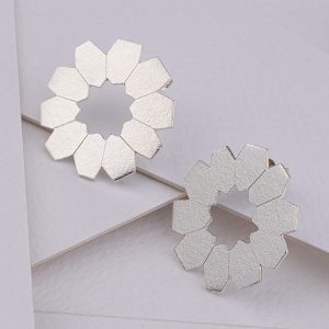 Aretes Círculo Kromo Plata