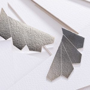 Aretes Hojas Páramo Plata