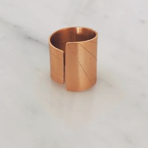 Anillo Secuencias en oro rosa