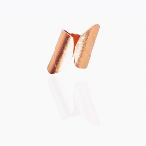 Anillo curva en oro rosa