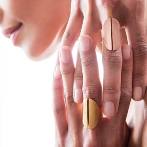 Anillo Ovalo en oro