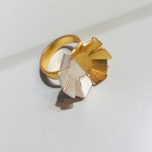 Anillo Sol de Páramo oro y plata