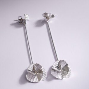 Aretes Hélices Largos en Plata
