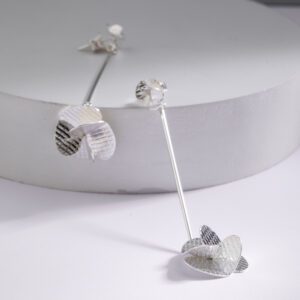 Aretes Hélices Largos en Plata