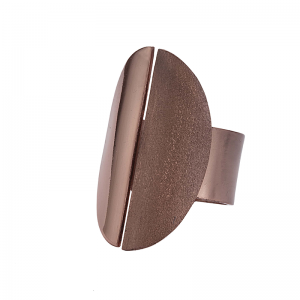 Anillo Ovalo en oro rosa