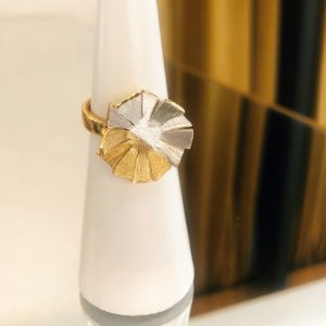 Anillo Sol de Páramo oro y plata