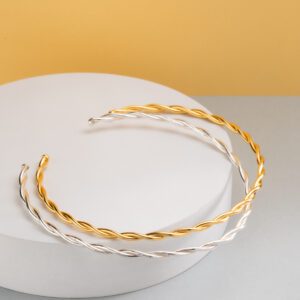 Choker Hilos Tejidos oro