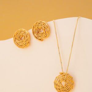 Cadena dije en Espiral mini oro
