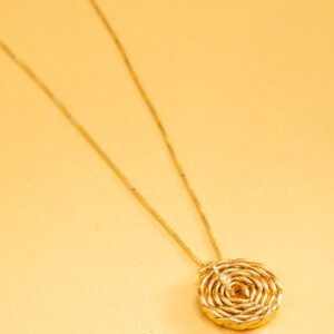 Cadena dije en Espiral mini oro
