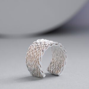 Anillo Tejido Museo del Oro en plata