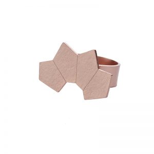 Anillo Abanico oro rosado