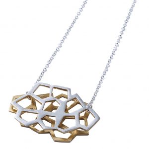 Collar Contrastes plata y oro