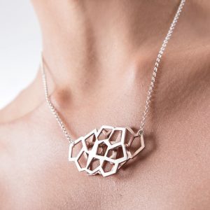 Collar Contrastes plata y oro rosa