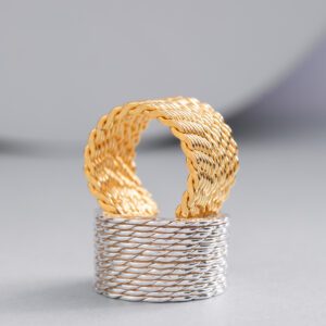 Anillo Tejido Museo del Oro en plata