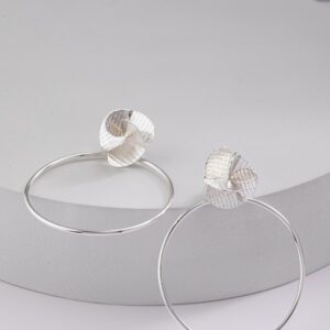 Aretes Aros maxi Hélice plata