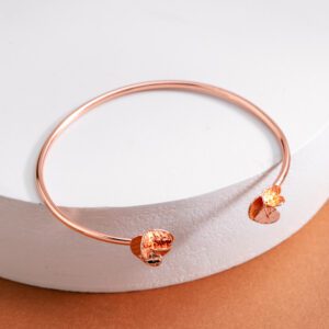 Pulsera mini Hélice oro rosado
