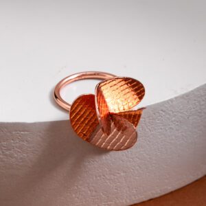 Anillo Helice Maxi oro rosa