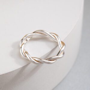 Anillo Espiral plata