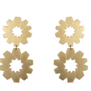 Aretes Circulo Kromo doble oro